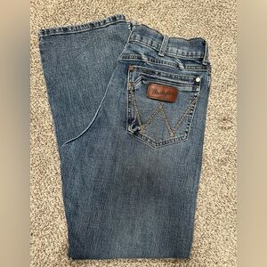 Wrangler Retro Relaxed Boot Blue Denim Jeans
